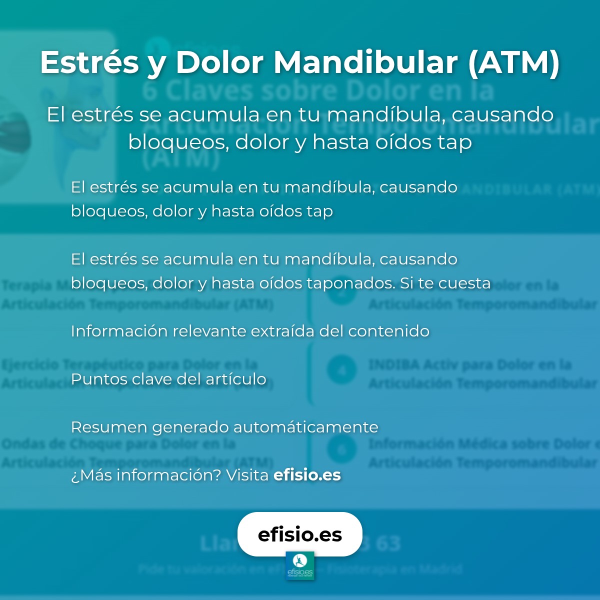 Estrés y Dolor Mandibular (ATM)