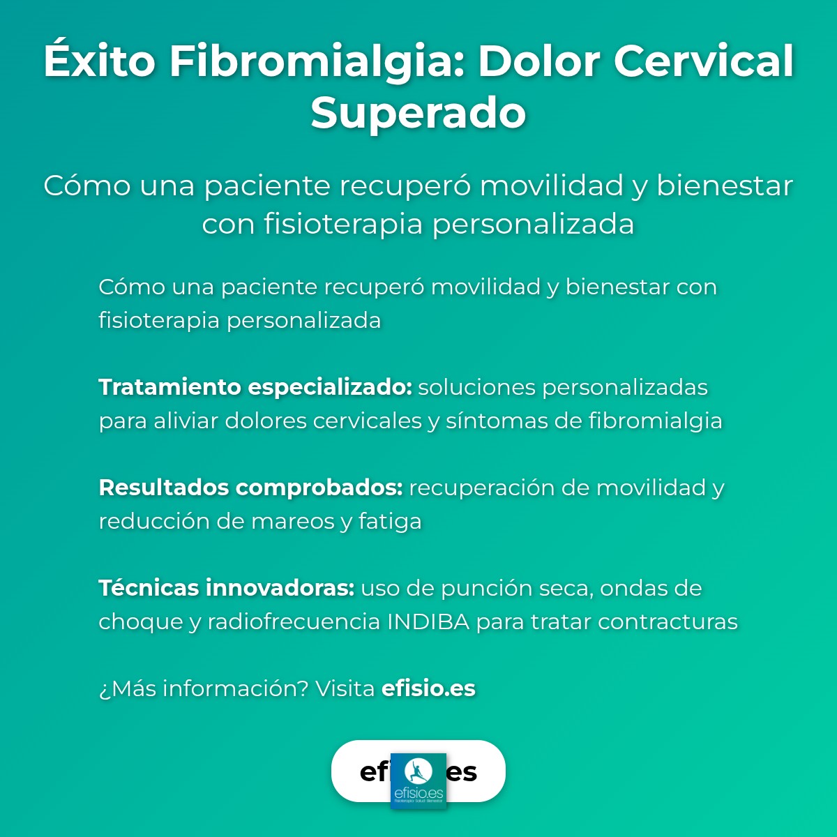 Imagen resumen sobre Éxito Fibromialgia: Dolor Cervical Superado