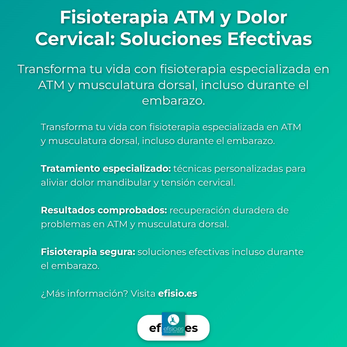 Imagen resumen sobre Éxito Fisioterapia ATM y Dolores Cervicales