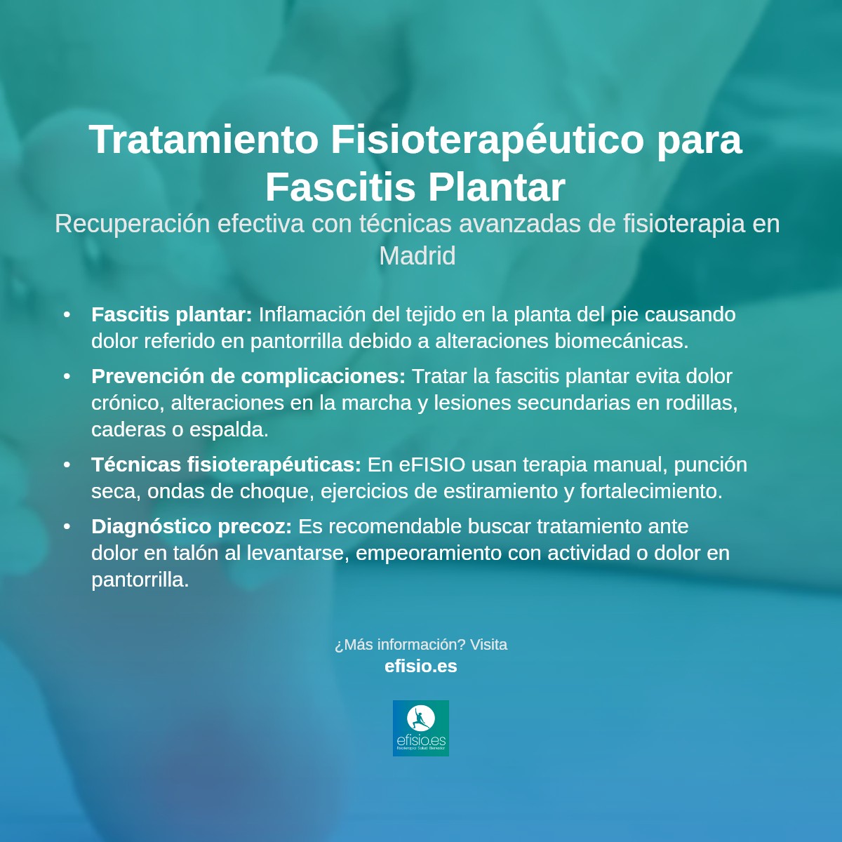Imagen resumen sobre Fascitis Plantar (Dolor referido en la Pantorrilla)
