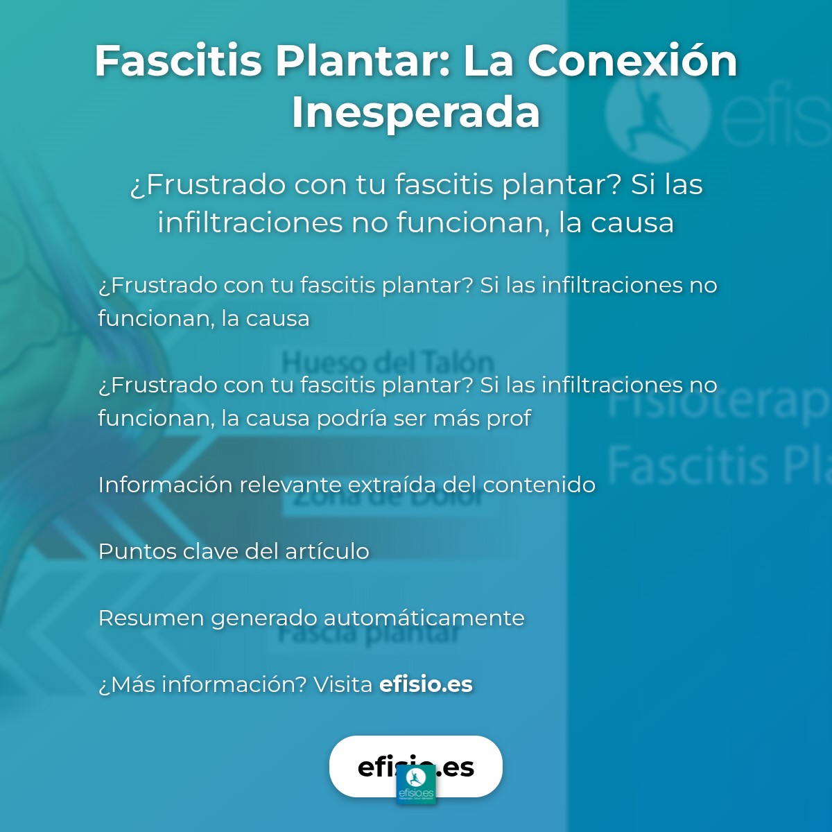 Fascitis Plantar: La Conexión Inesperada