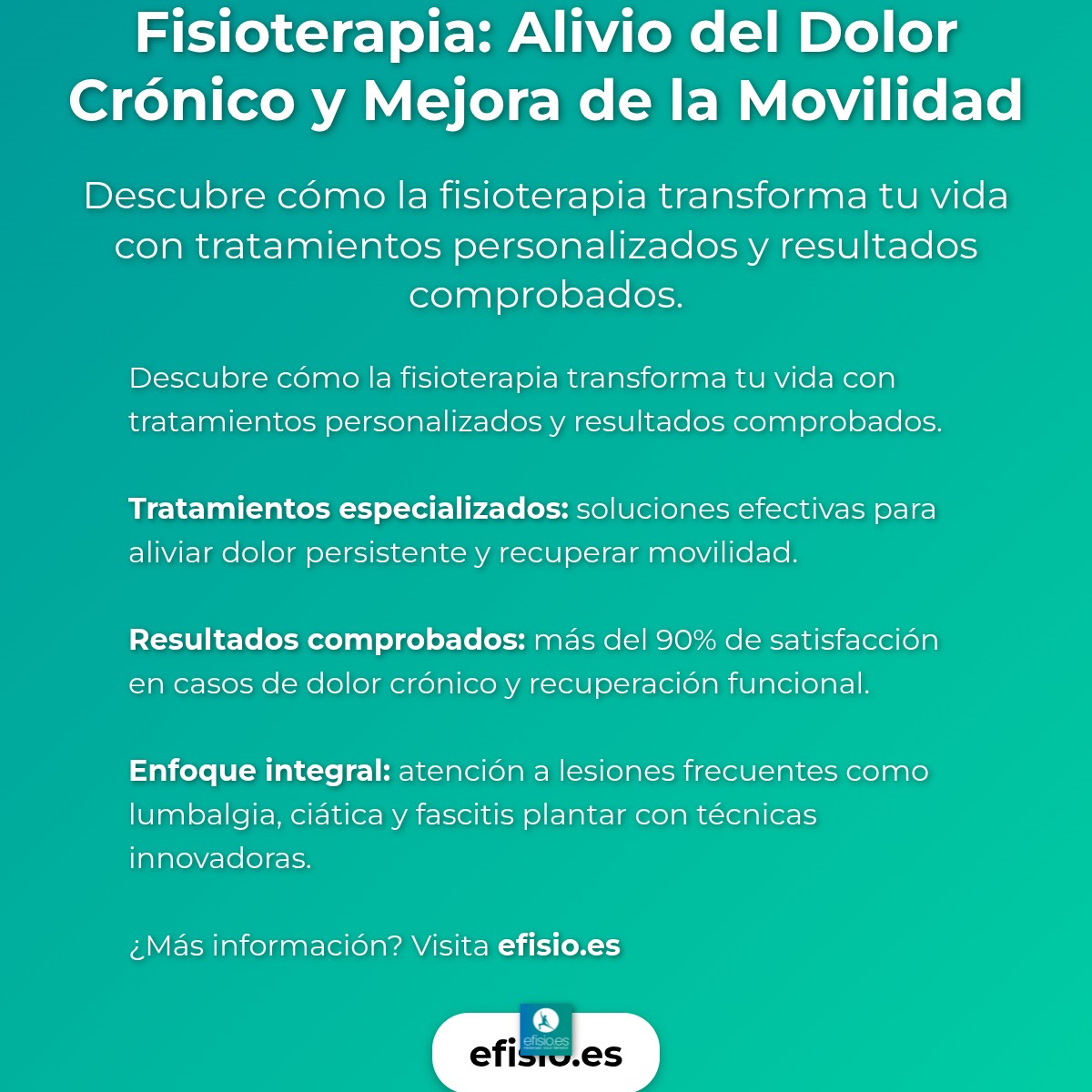 Imagen resumen sobre Fisioterapia: Alivio del Dolor Crónico y Mejora
