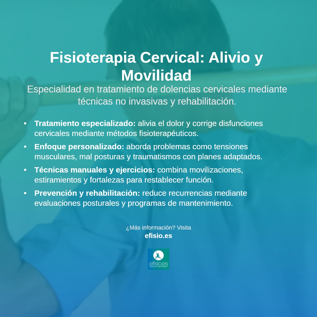 Imagen resumen sobre Fisioterapia Cervical