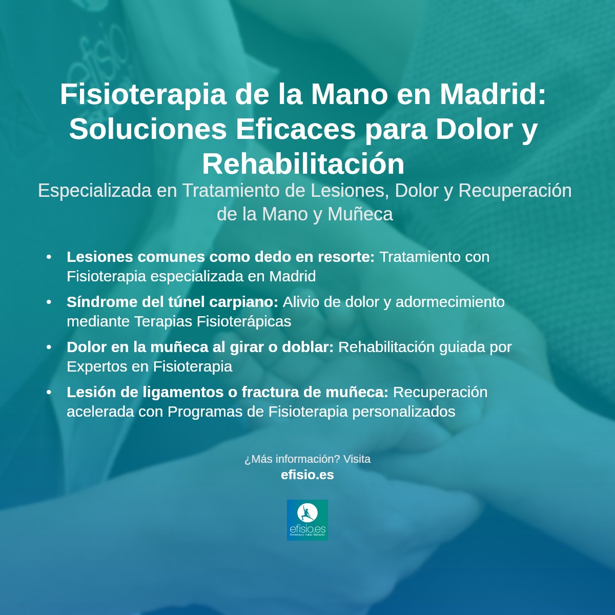 Imagen resumen sobre Fisioterapia de la mano en Madrid