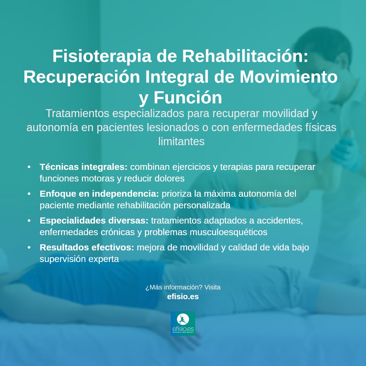 Imagen resumen sobre Fisioterapia de Rehabilitación