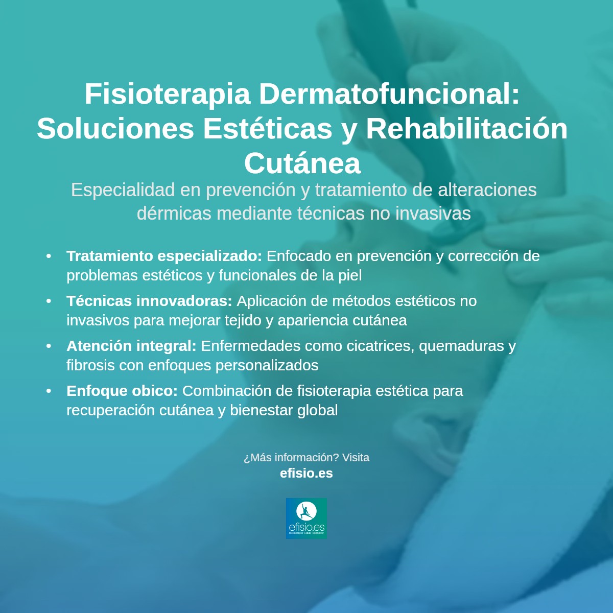 Imagen resumen sobre Fisioterapia Dermatofuncional