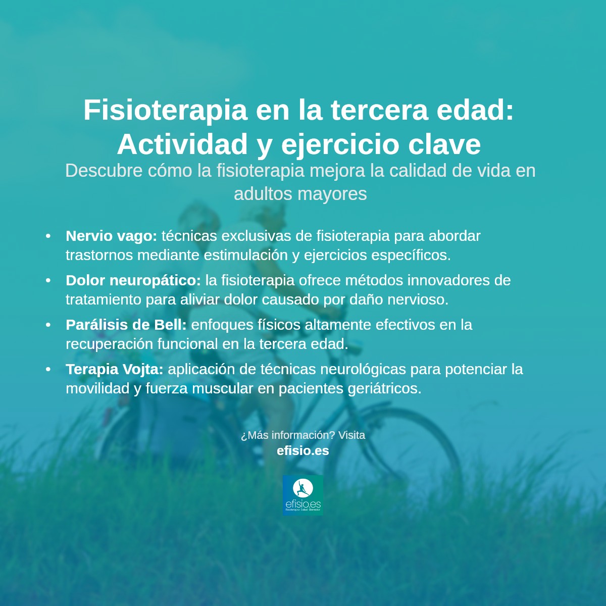 Imagen resumen sobre Fisioterapia en la tercera edad: La importancia de la actividad y el ejercicio