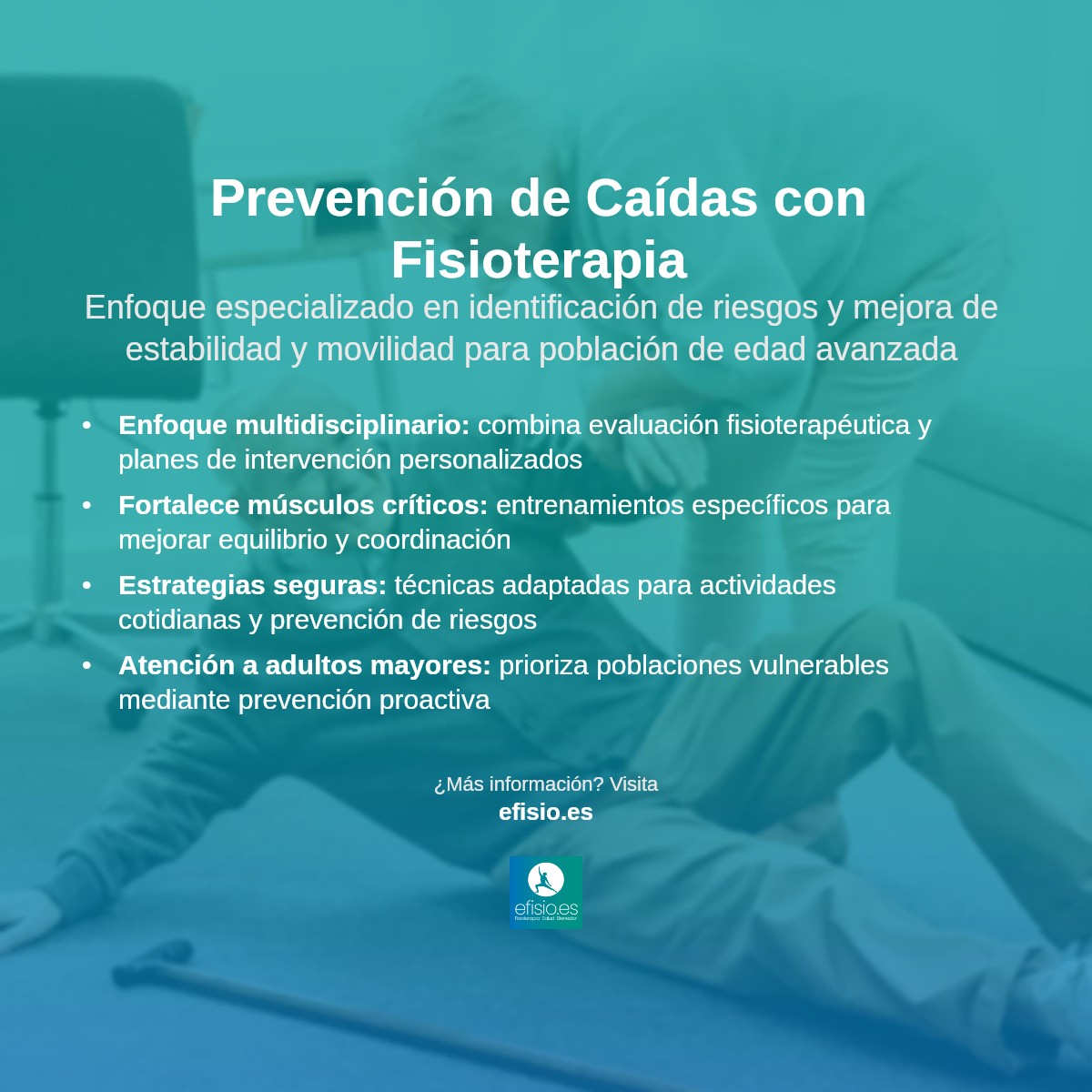 Imagen resumen sobre Fisioterapia en Prevención de Caídas