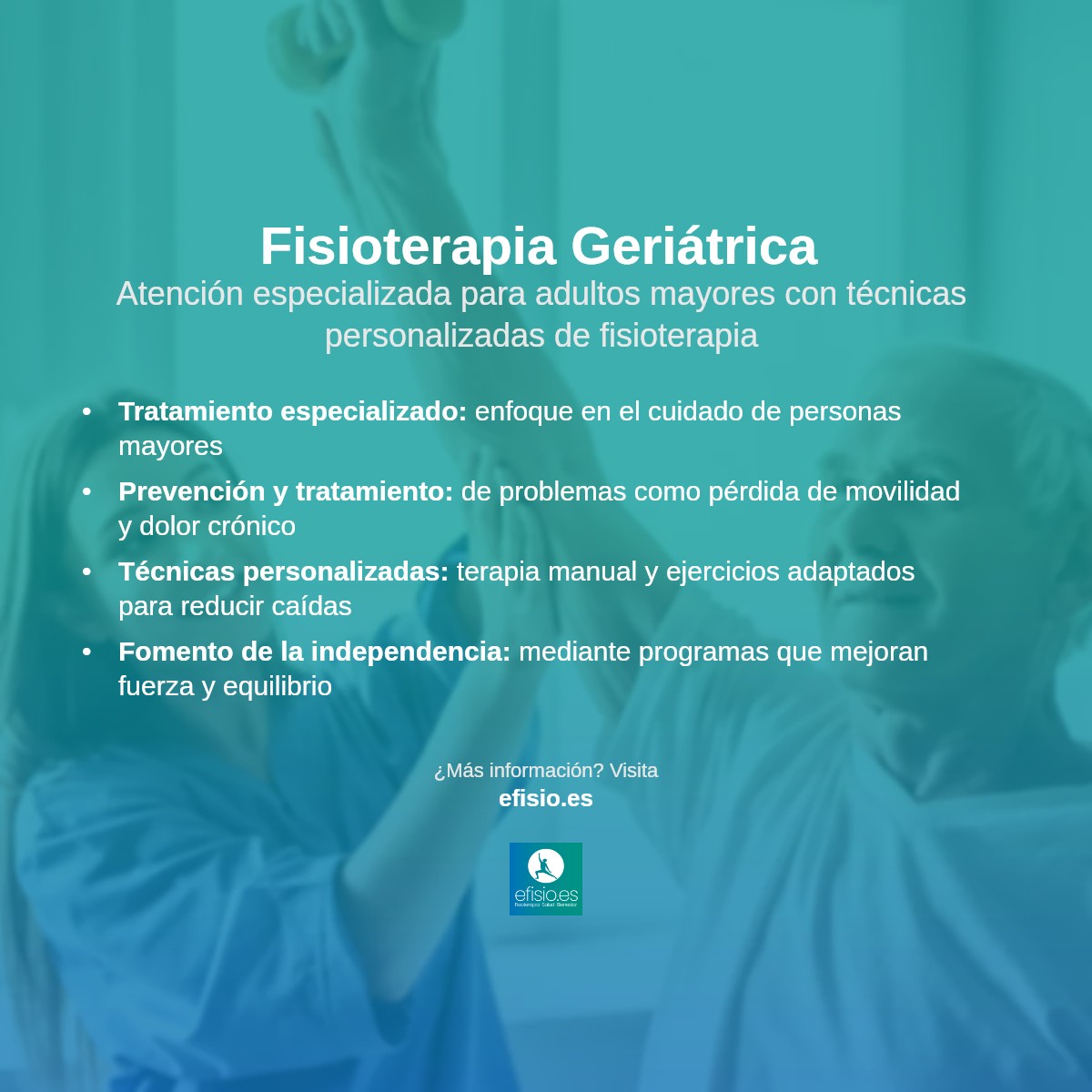 Imagen resumen sobre Fisioterapia Geriátrica