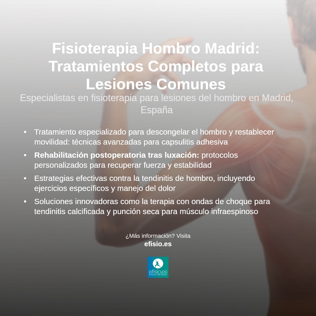 Imagen resumen sobre Fisioterapia Hombro Madrid
