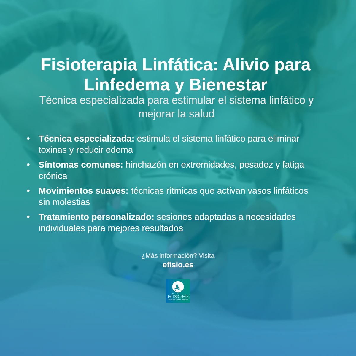 Imagen resumen sobre Fisioterapia Linfática