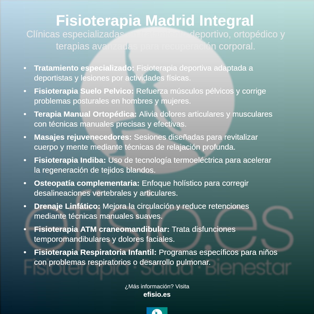 Imagen resumen sobre Fisioterapia Madrid