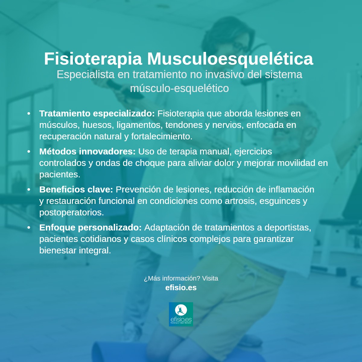 Imagen resumen sobre Fisioterapia Musculoesquelética