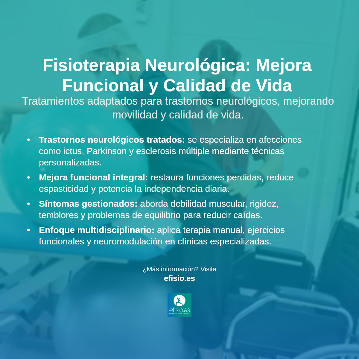 Imagen resumen sobre Fisioterapia Neurológica