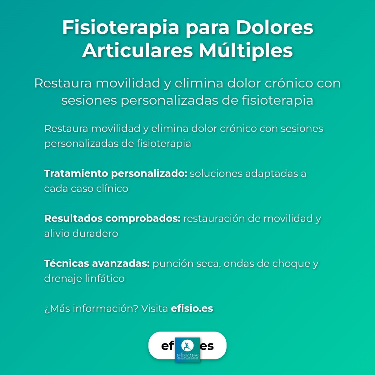 Imagen resumen sobre Fisioterapia para Dolores Articulares Múltiples
