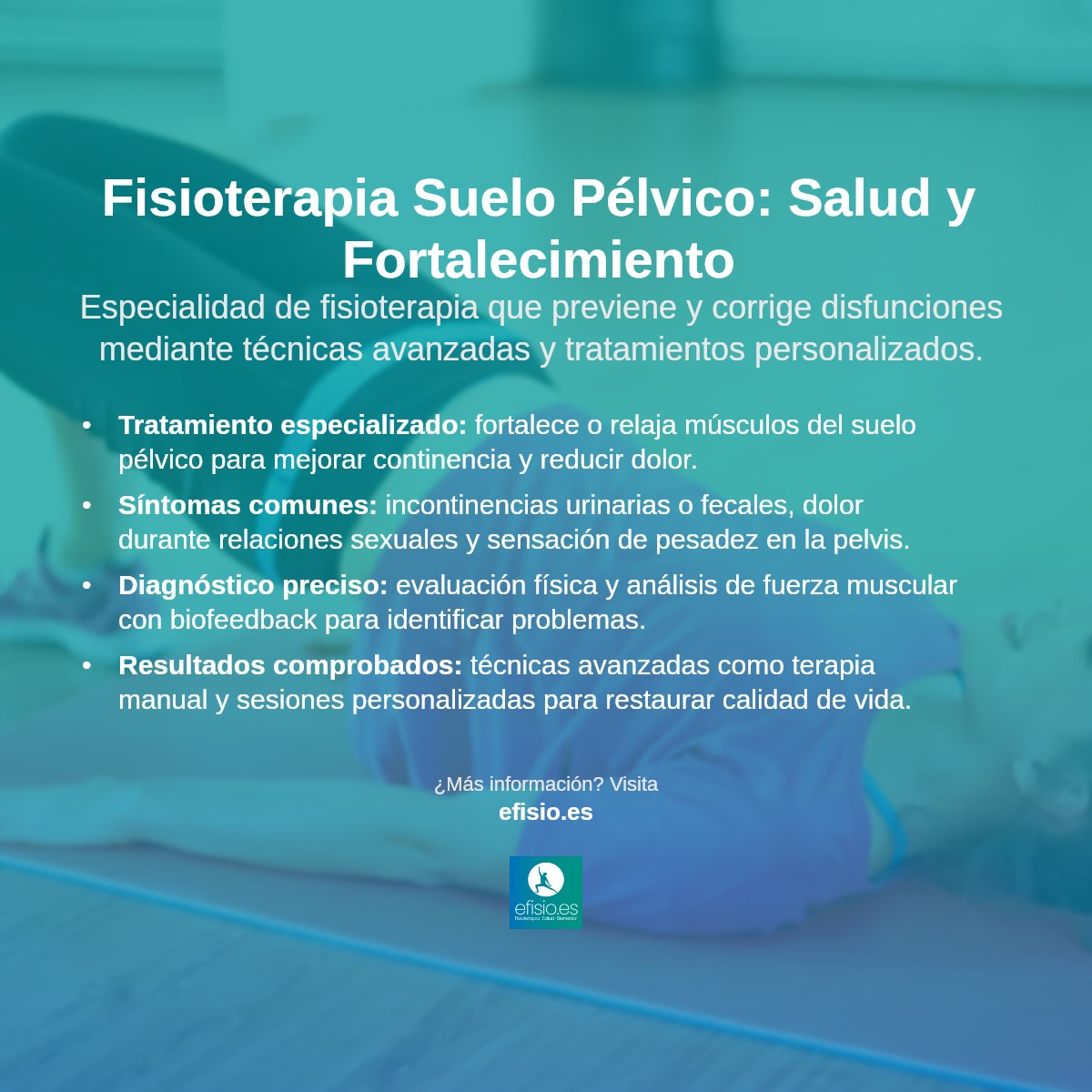 Imagen resumen sobre Fisioterapia para el Suelo Pélvico