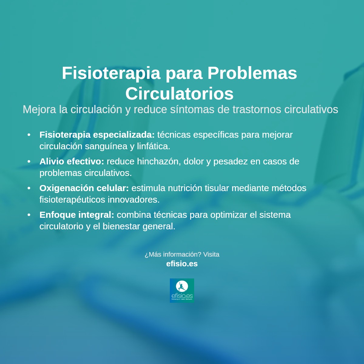 Imagen resumen sobre Fisioterapia para Problemas Circulatorios