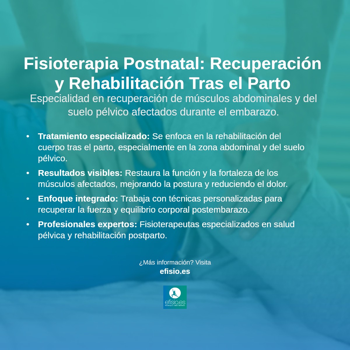 Imagen resumen sobre Fisioterapia Postnatal