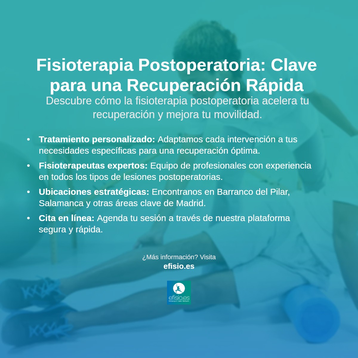 Imagen resumen sobre Fisioterapia Postoperatoria