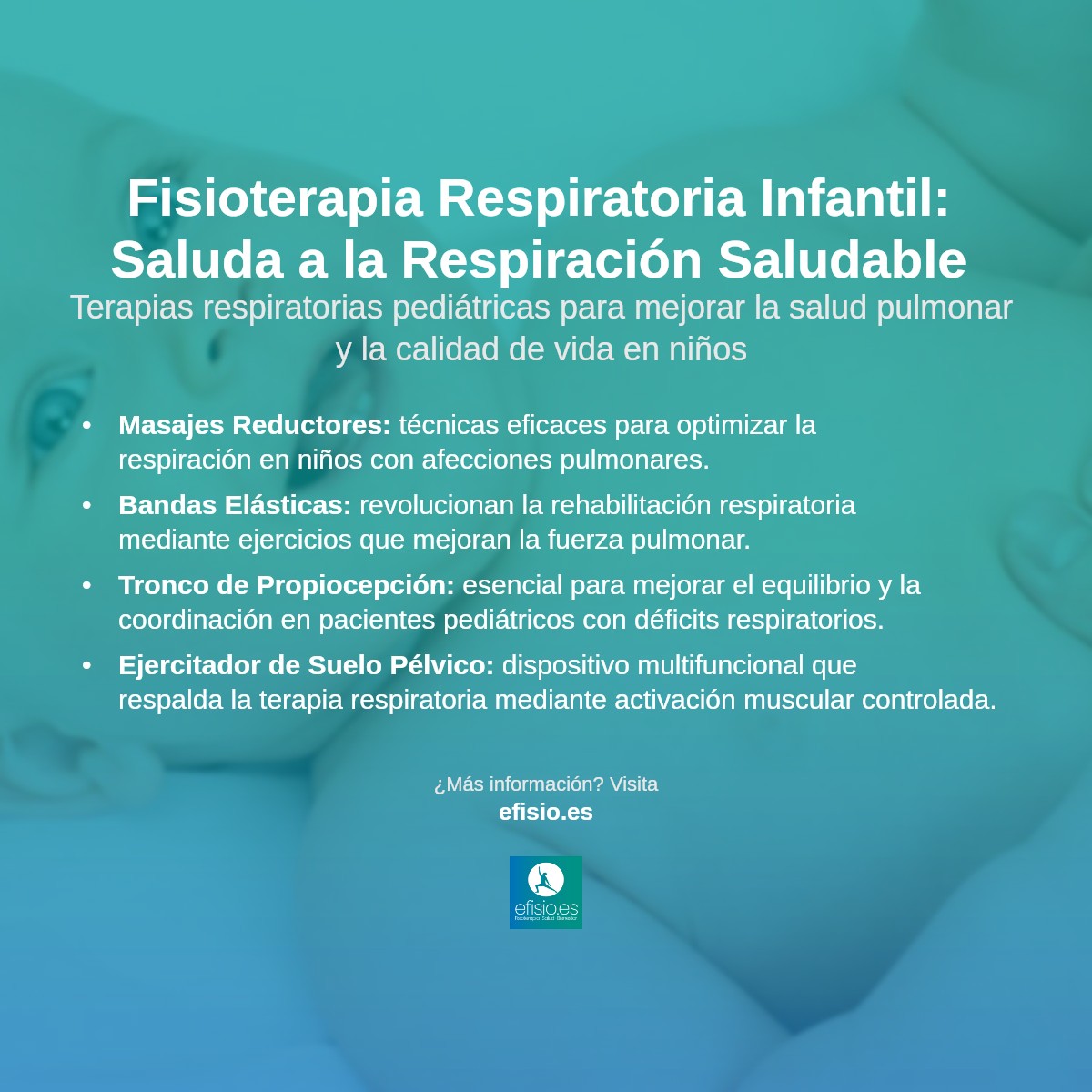 Imagen resumen sobre Fisioterapia Respiratoria Infantil
