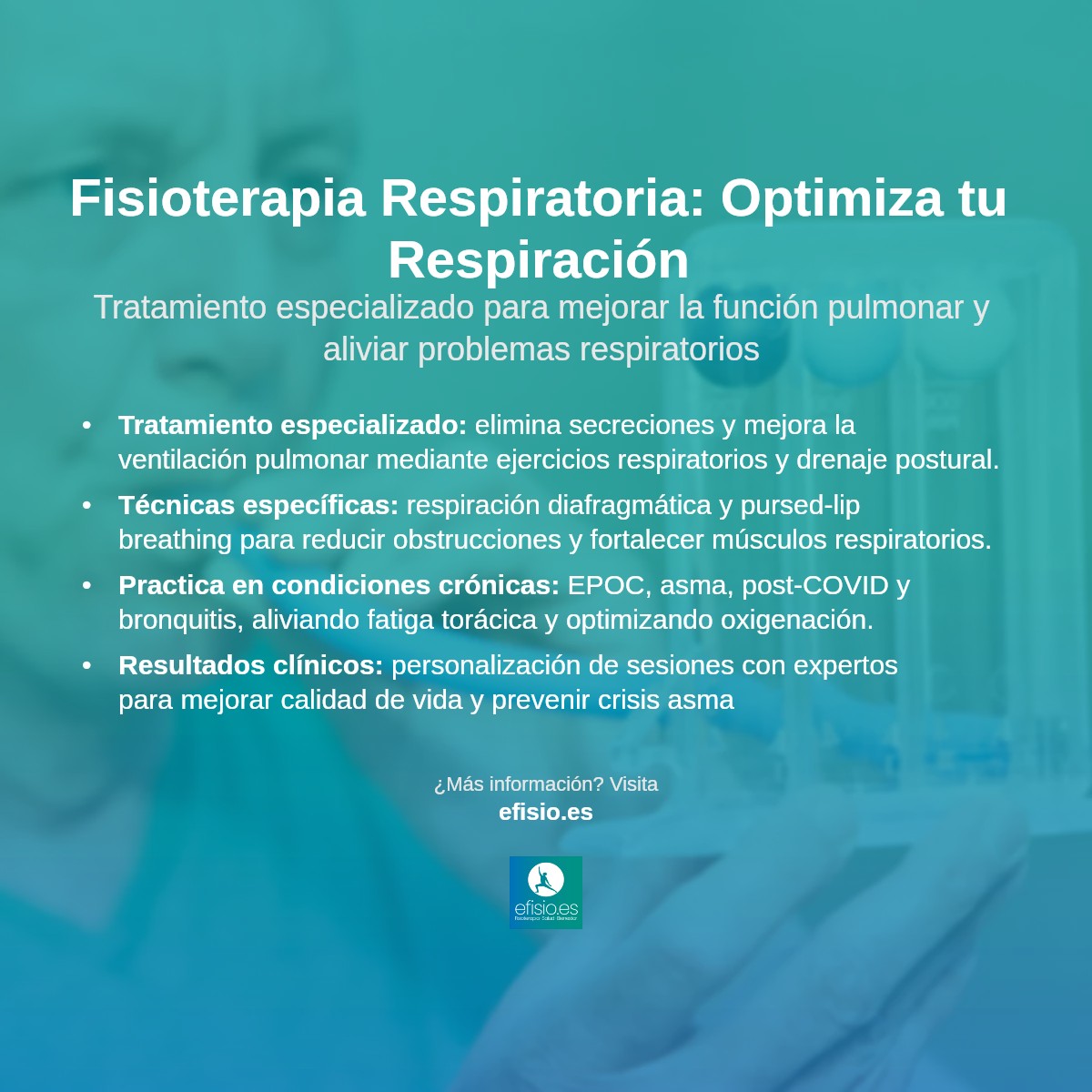 Imagen resumen sobre Fisioterapia Respiratoria