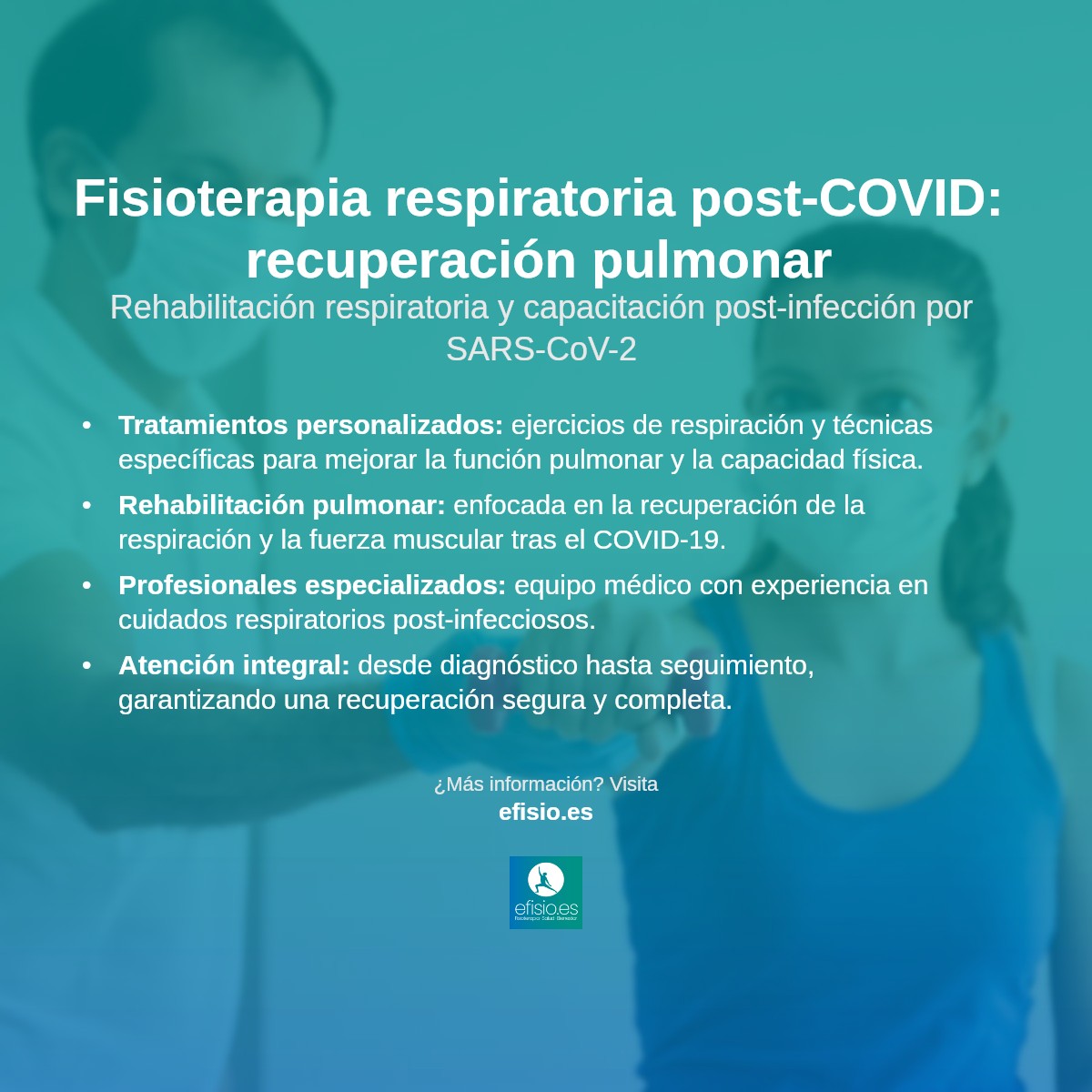 Imagen resumen sobre Fisioterapia Respiratoria post COVID-19