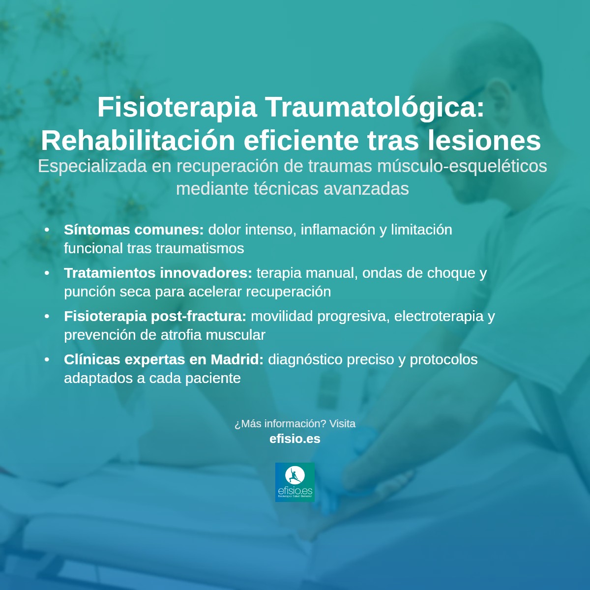 Imagen resumen sobre Fisioterapia traumatológica