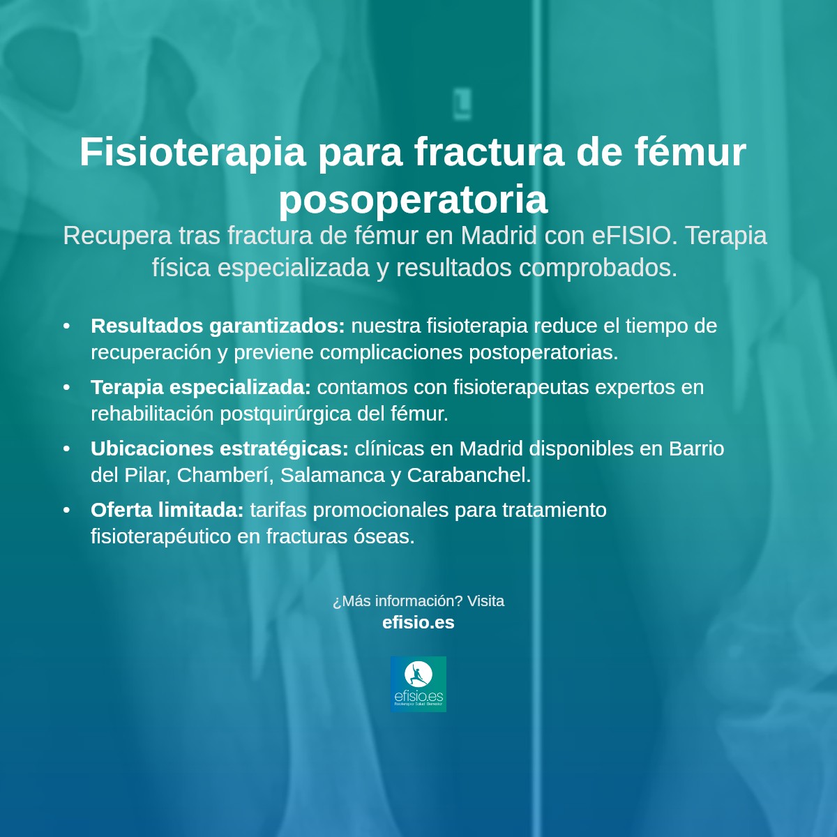 Imagen resumen sobre Fractura de fémur posoperatoria