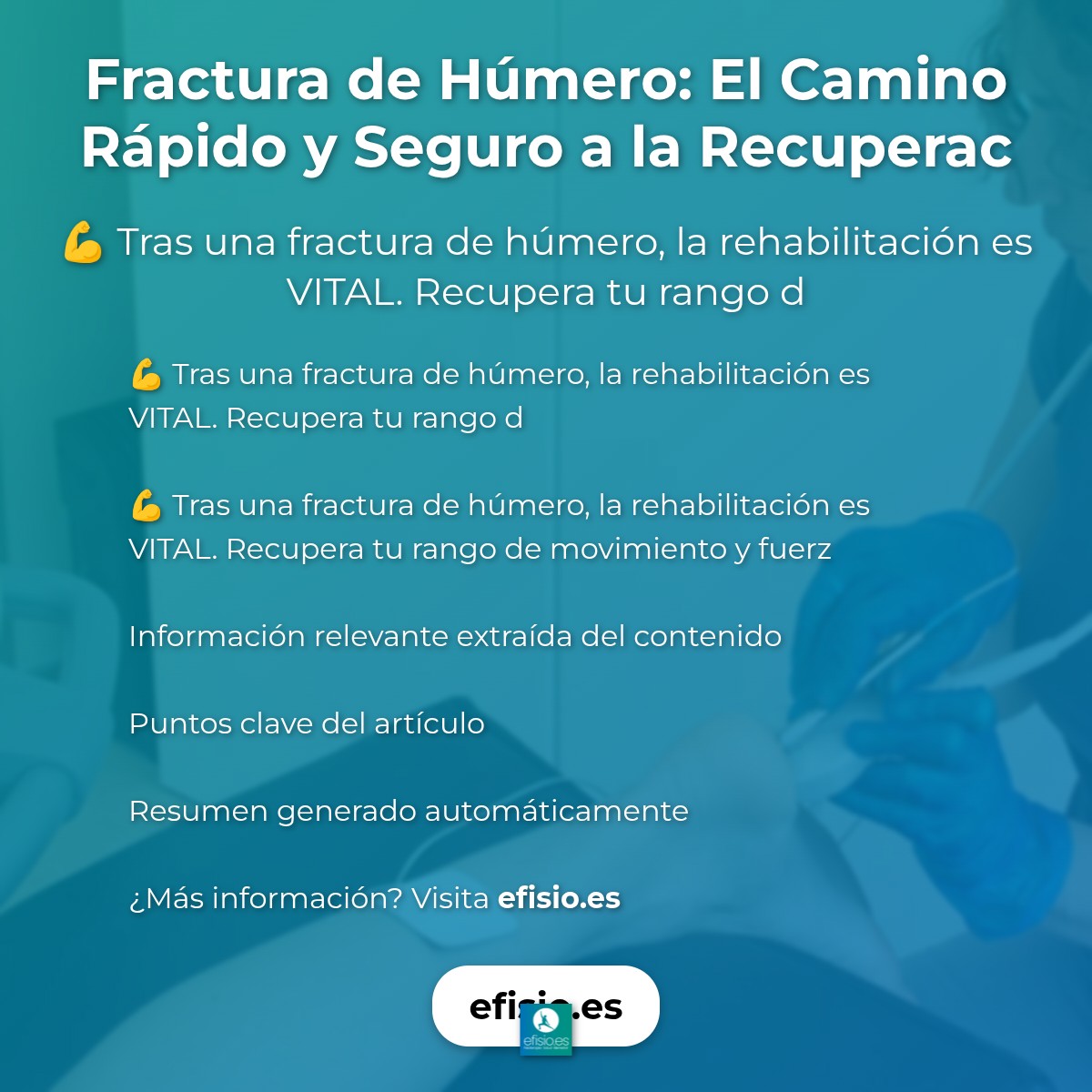 Fractura de Húmero: El Camino Rápido y Seguro a la Recuperación Total