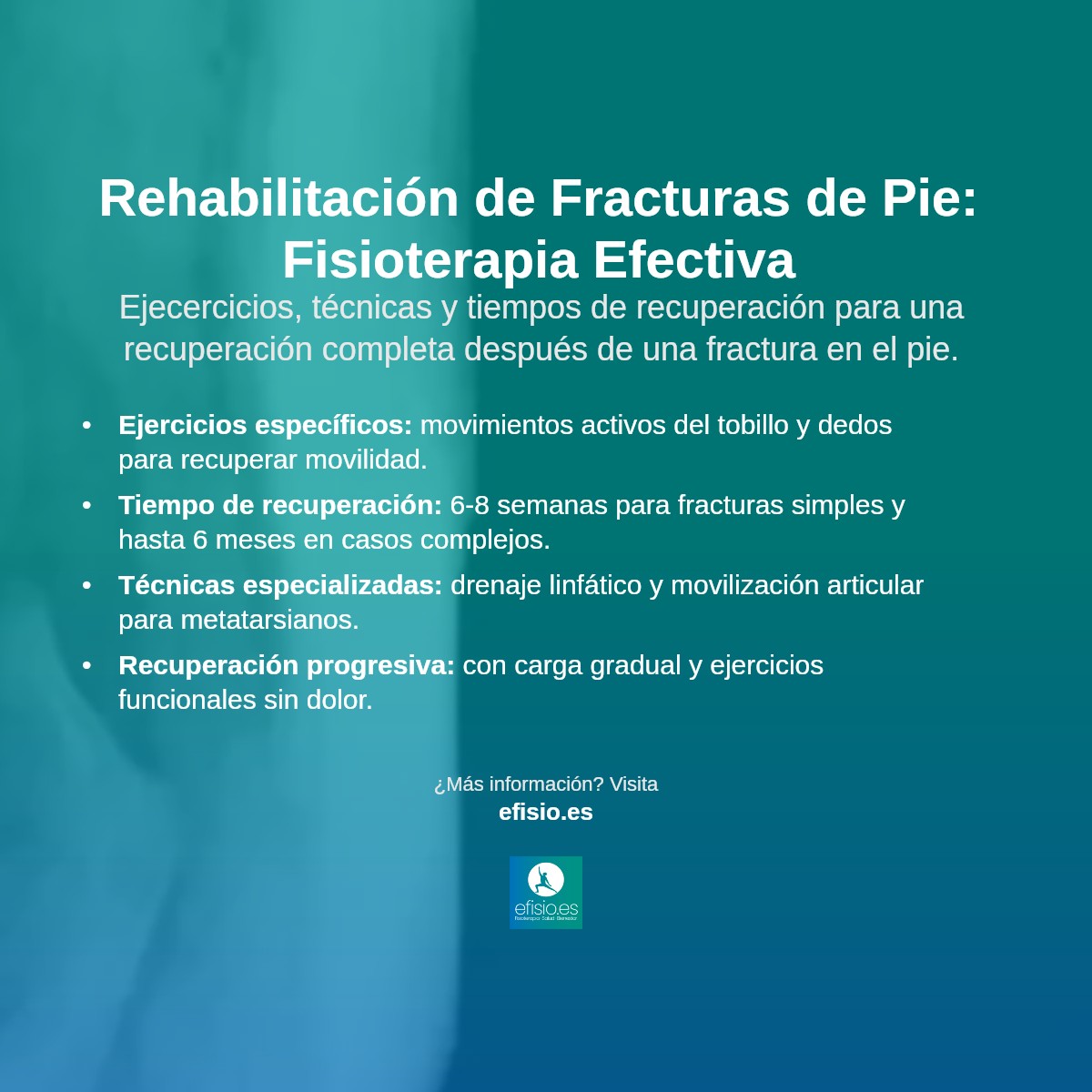 Imagen resumen sobre Fracturas de pie