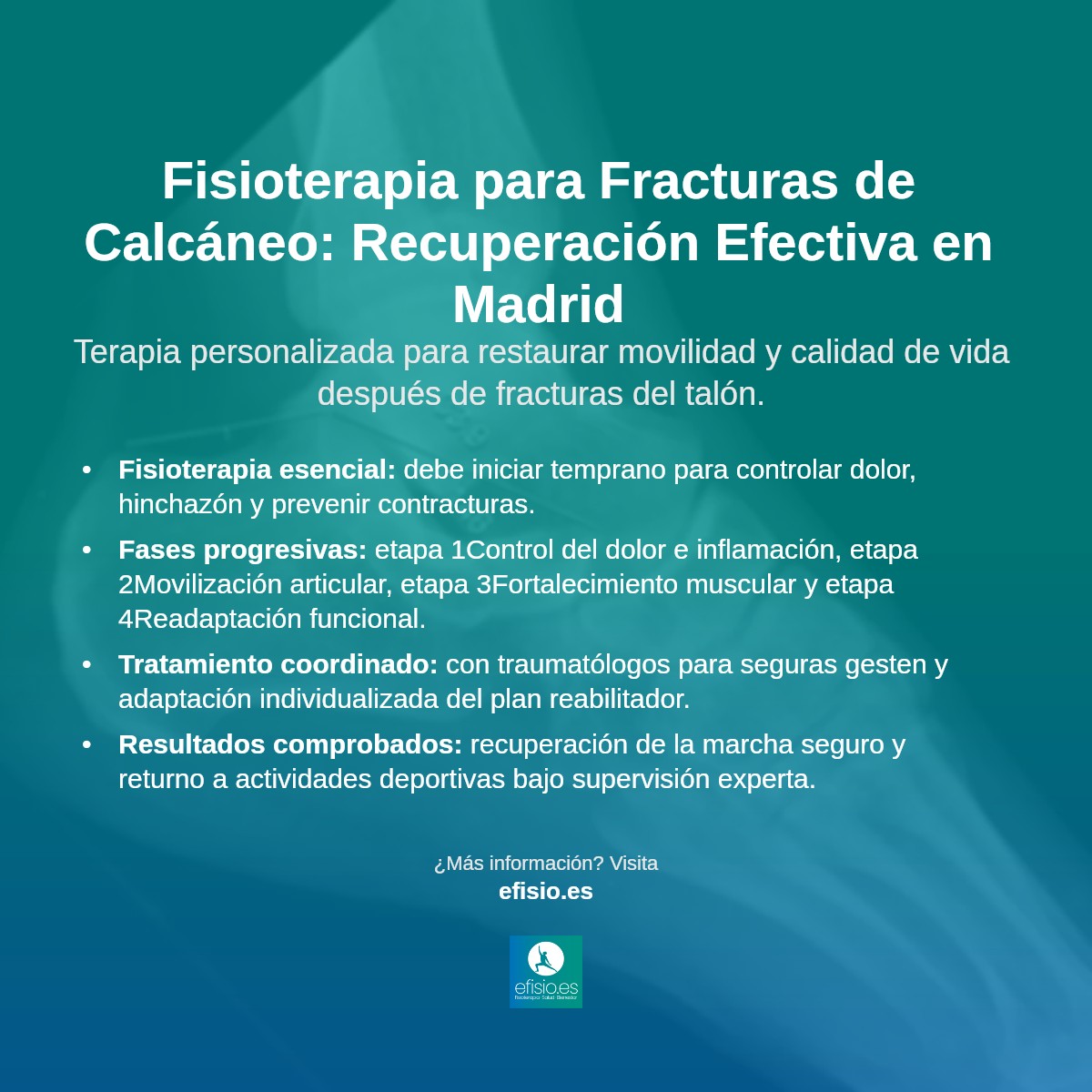 Imagen resumen sobre Fracturas del Calcáneo