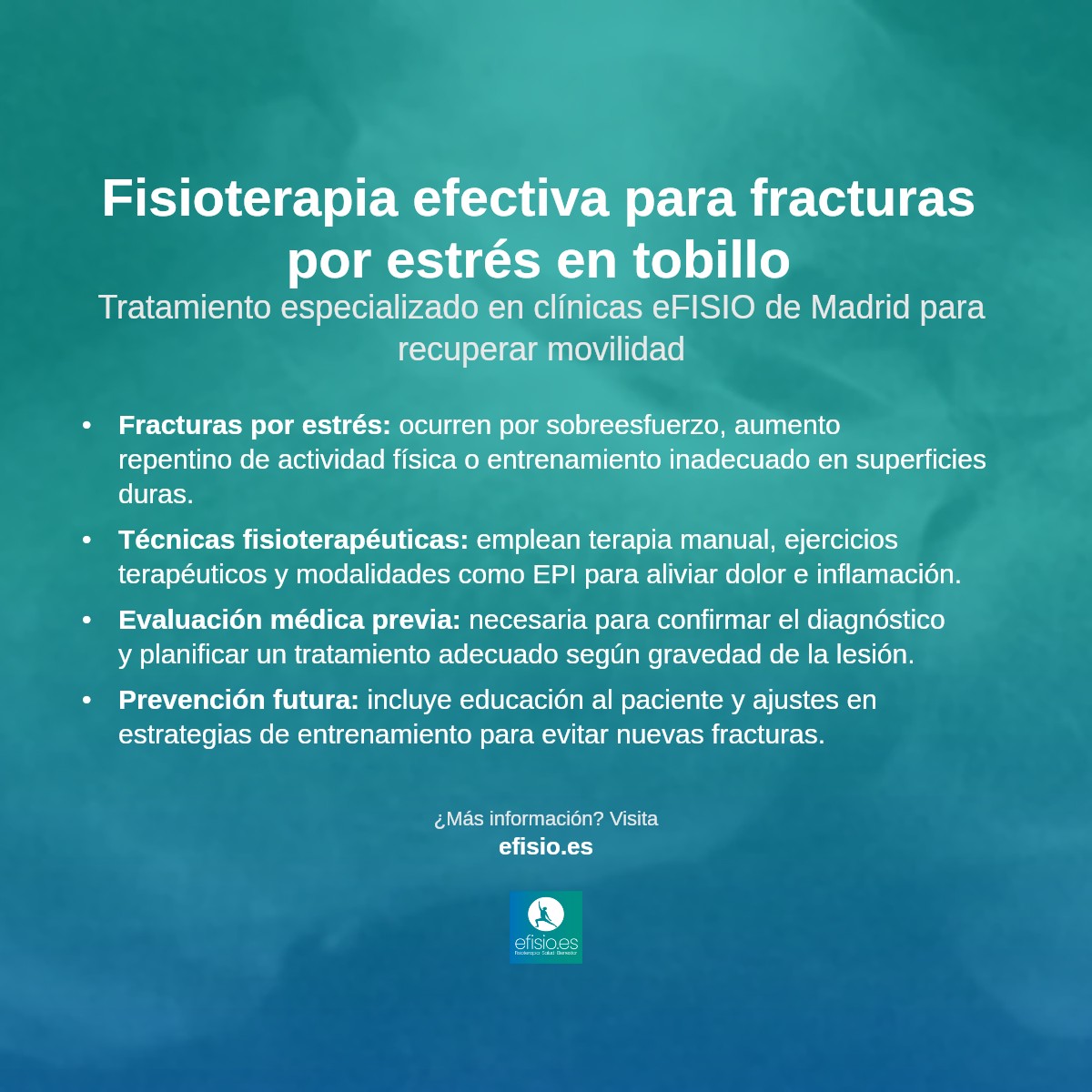 Imagen resumen sobre Fracturas por Estrés en el Tobillo