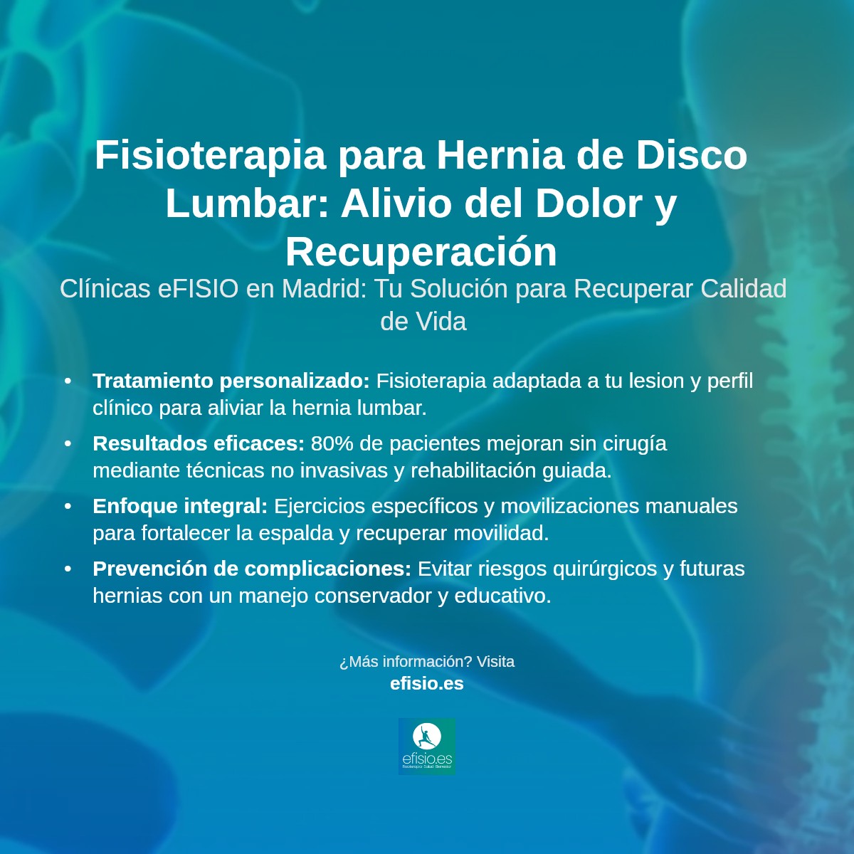 Imagen resumen sobre Hernia de Disco Lumbar