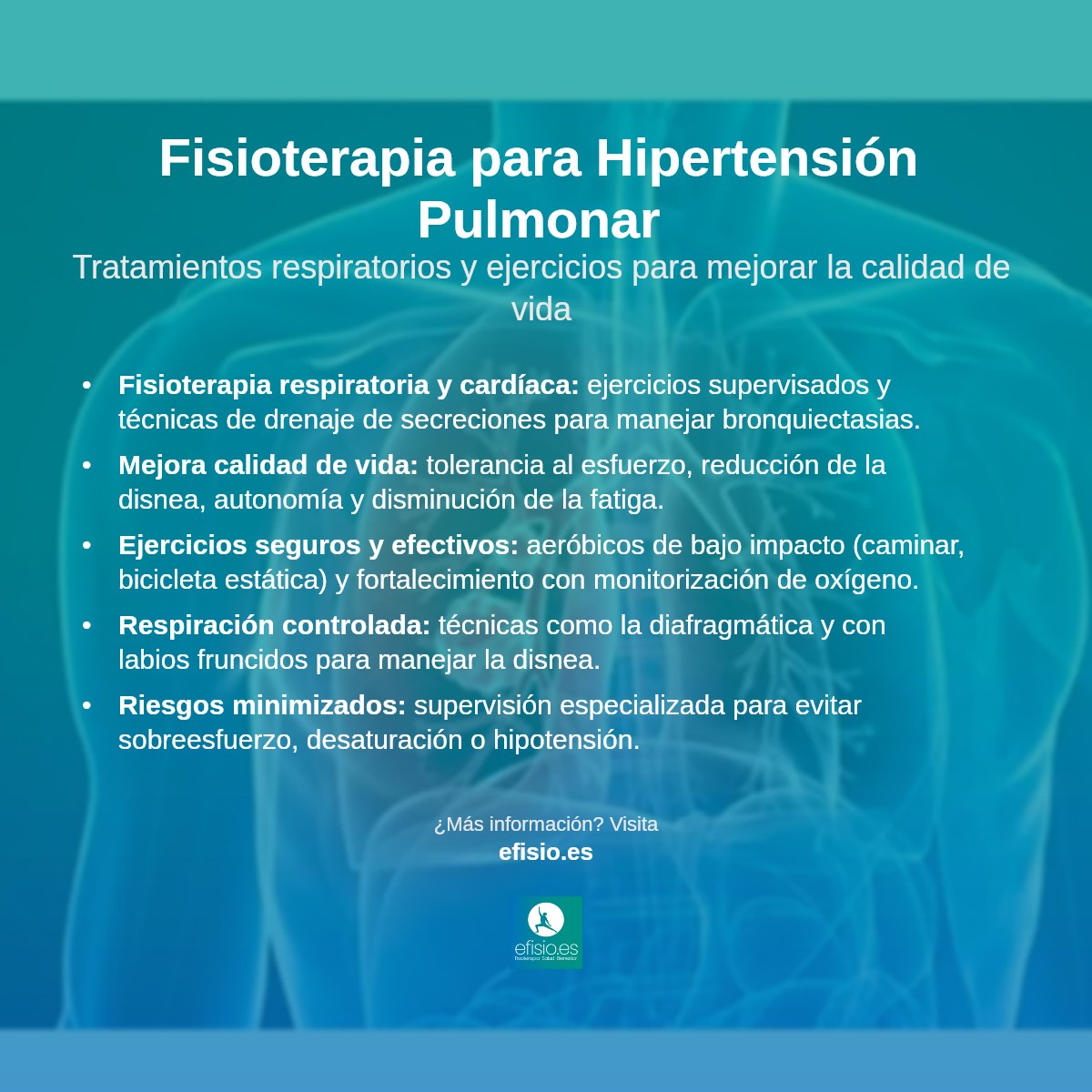 Imagen resumen sobre Hipertensión Pulmonar