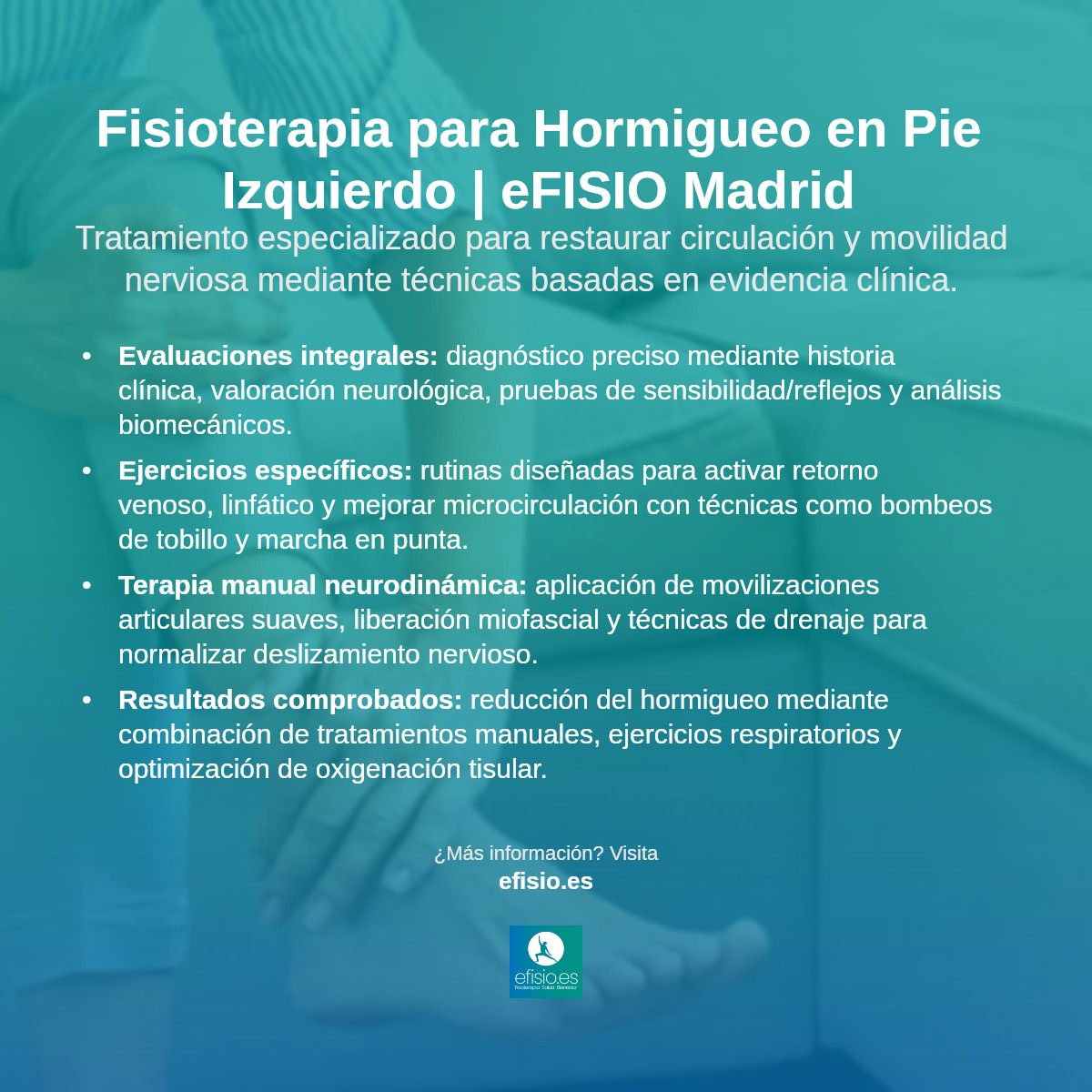 Imagen resumen sobre Hormigueo en el pie izquierdo