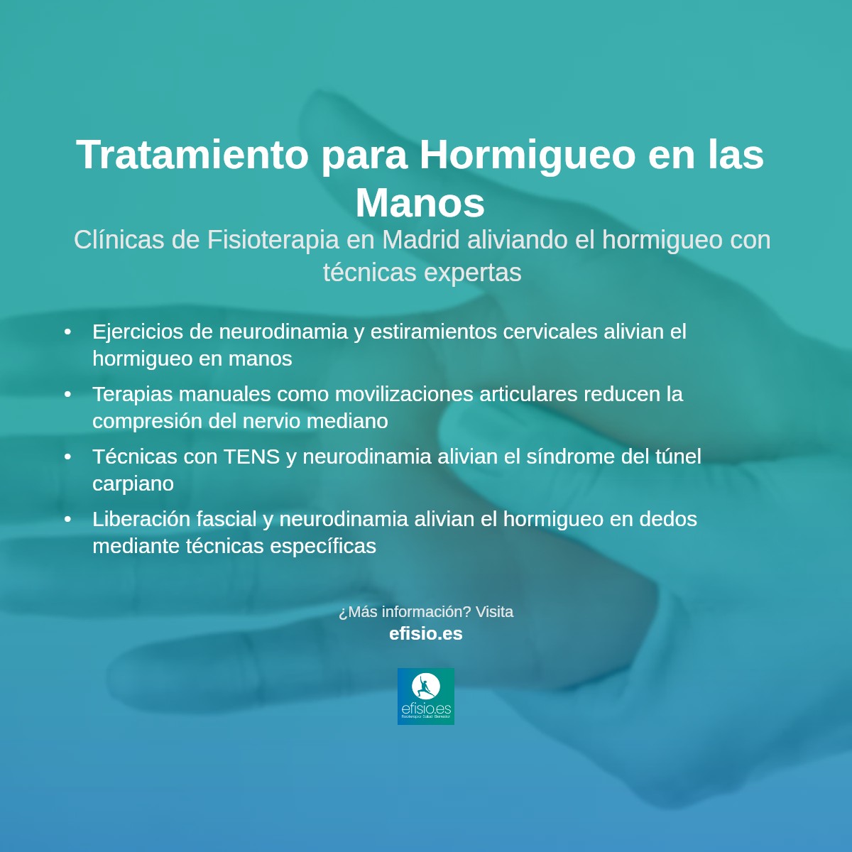 Imagen resumen sobre Hormigueo en las manos