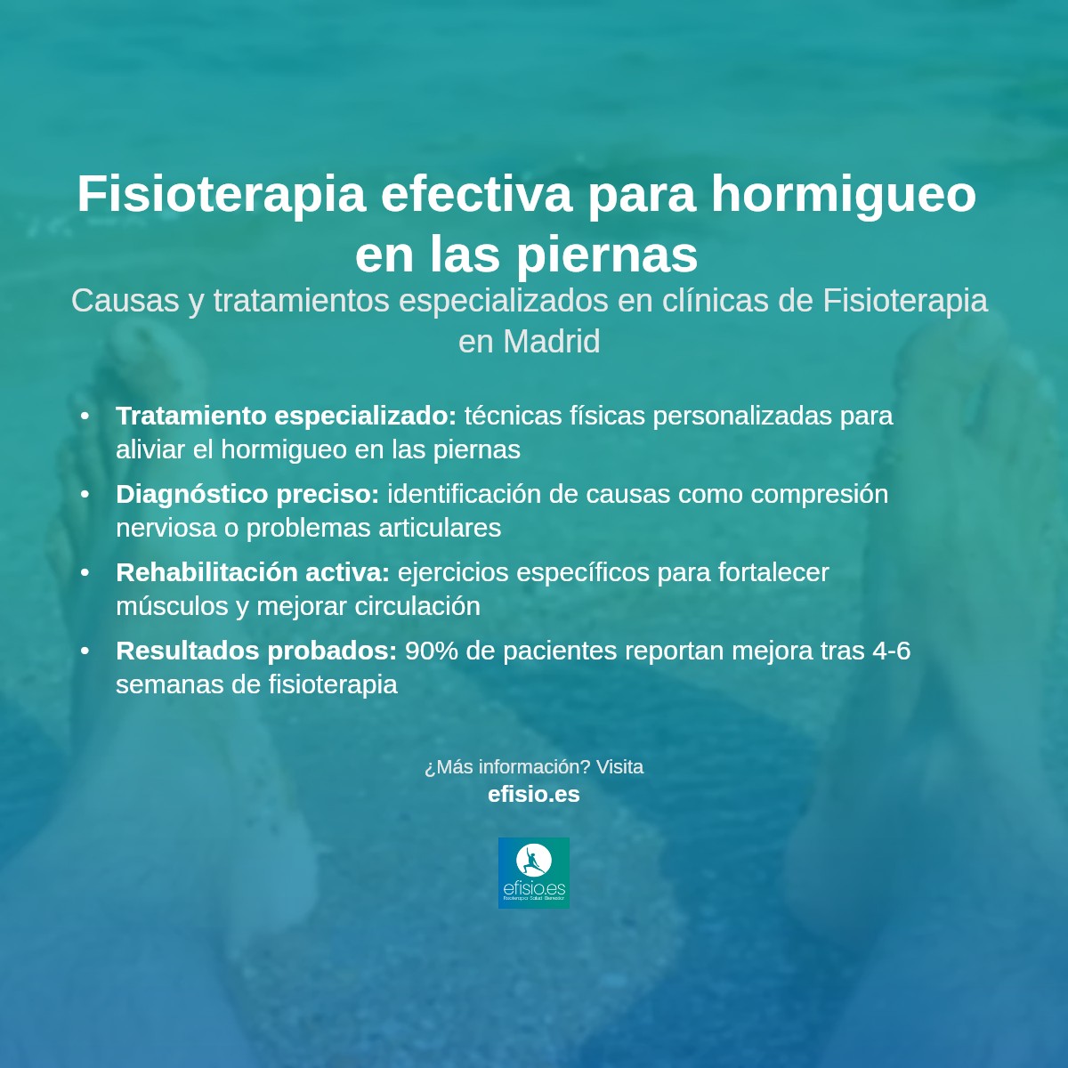 Imagen resumen sobre Hormigueo en las piernas causas