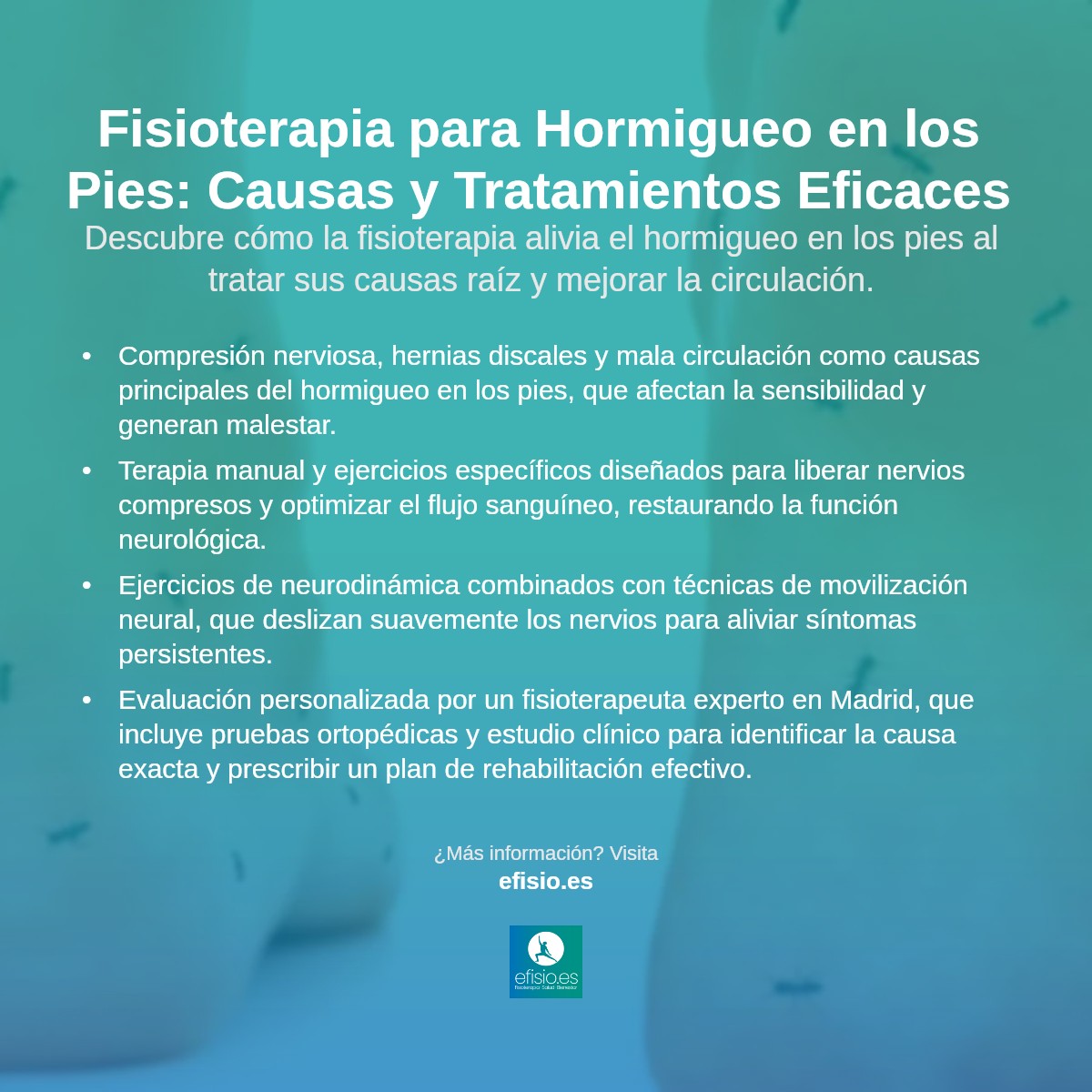 Imagen resumen sobre Hormigueo en los pies causas