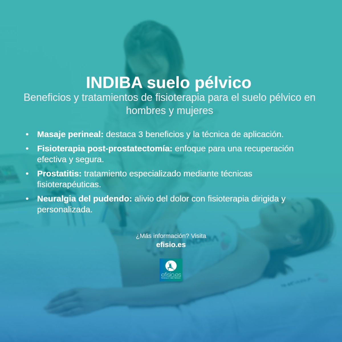 Imagen resumen sobre INDIBA suelo pélvico