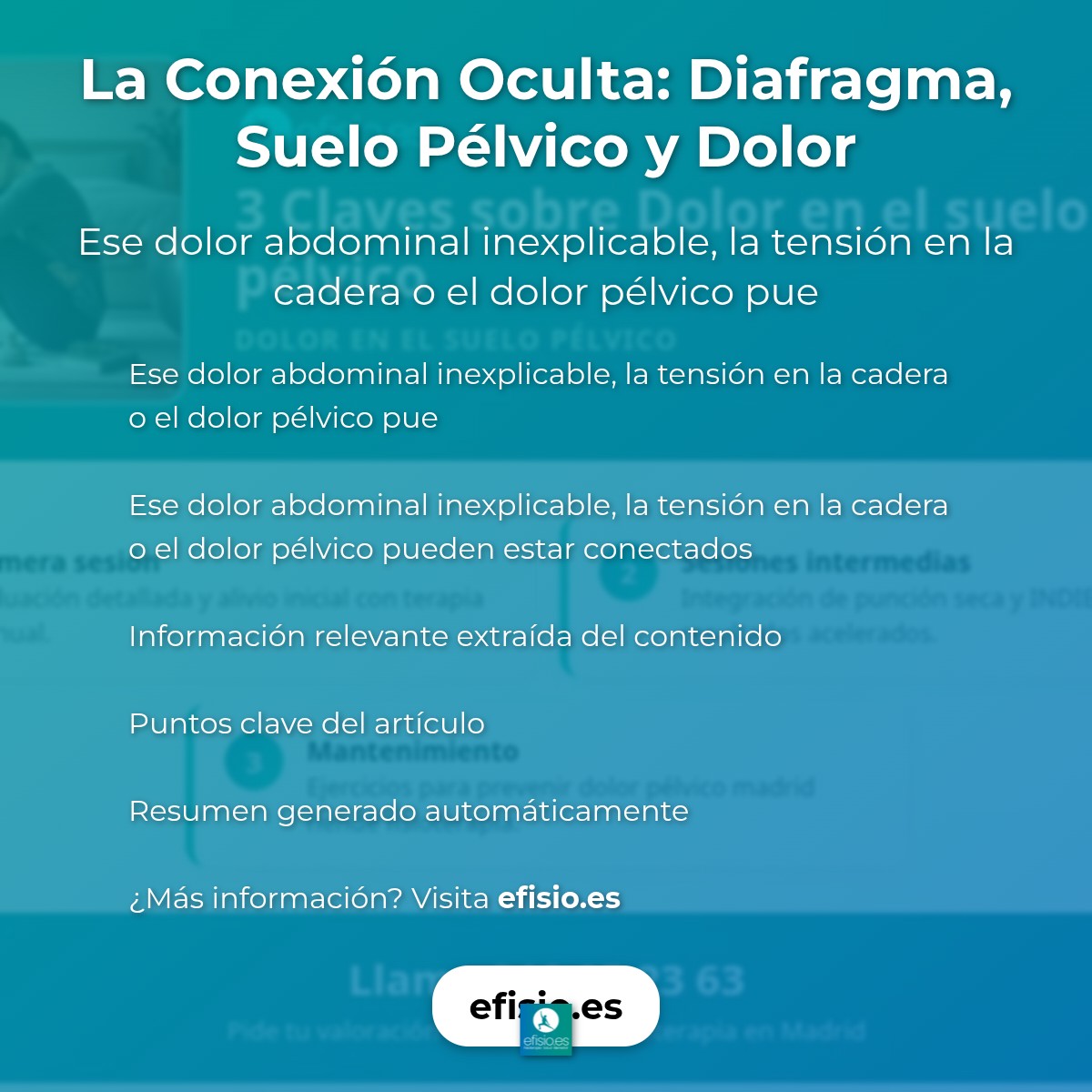 La Conexión Oculta: Diafragma, Suelo Pélvico y Dolor