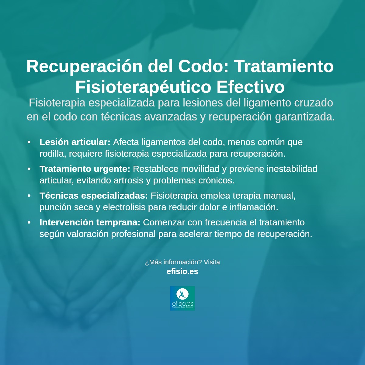 Imagen resumen sobre Lesión de Ligamento Cruzado en Codo