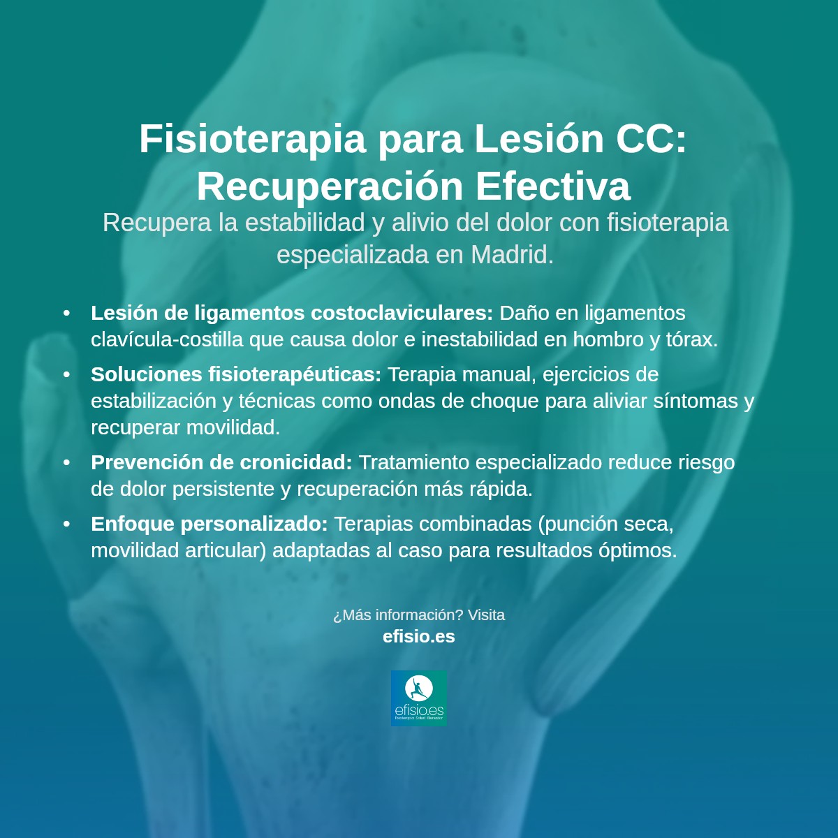 Imagen resumen sobre Lesión de Ligamentos Costoclaviculares