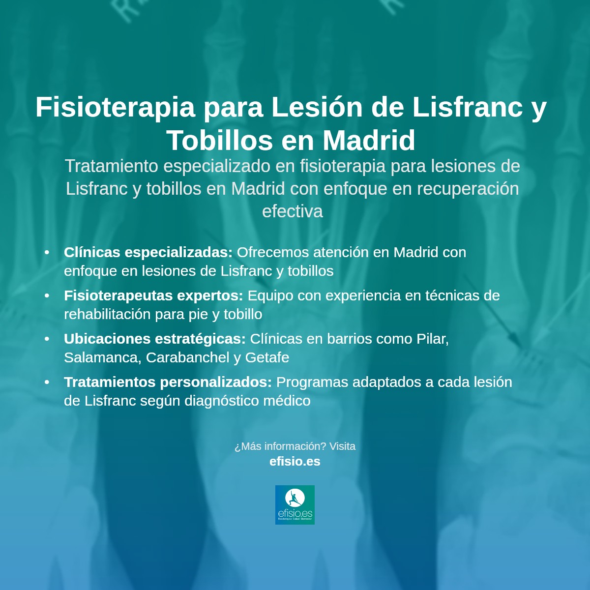 Imagen resumen sobre Lesión de Lisfranc y tobillos