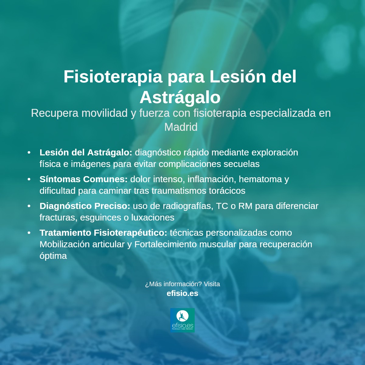 Imagen resumen sobre Lesión del Astrágalo