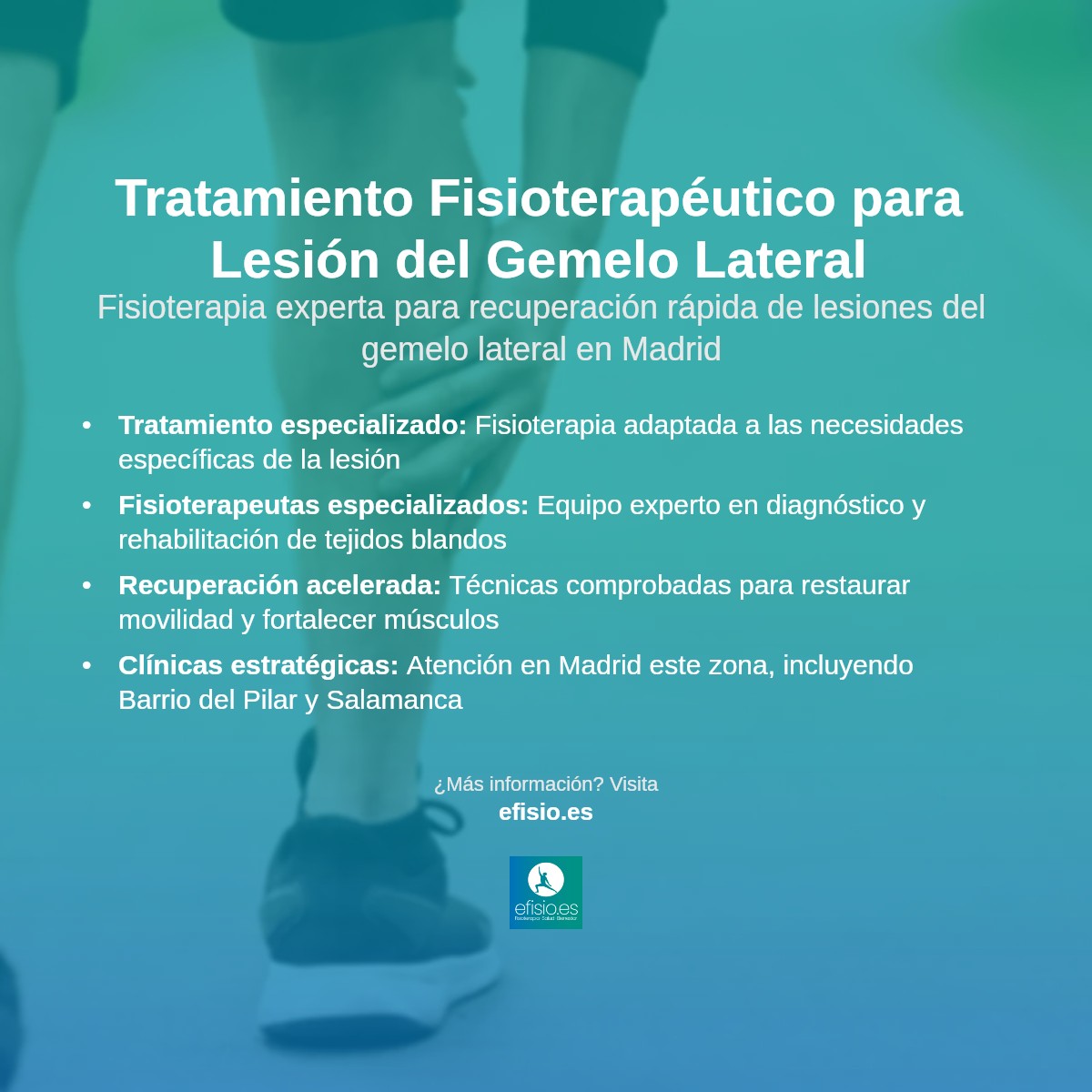 Imagen resumen sobre Lesión del gemelo lateral