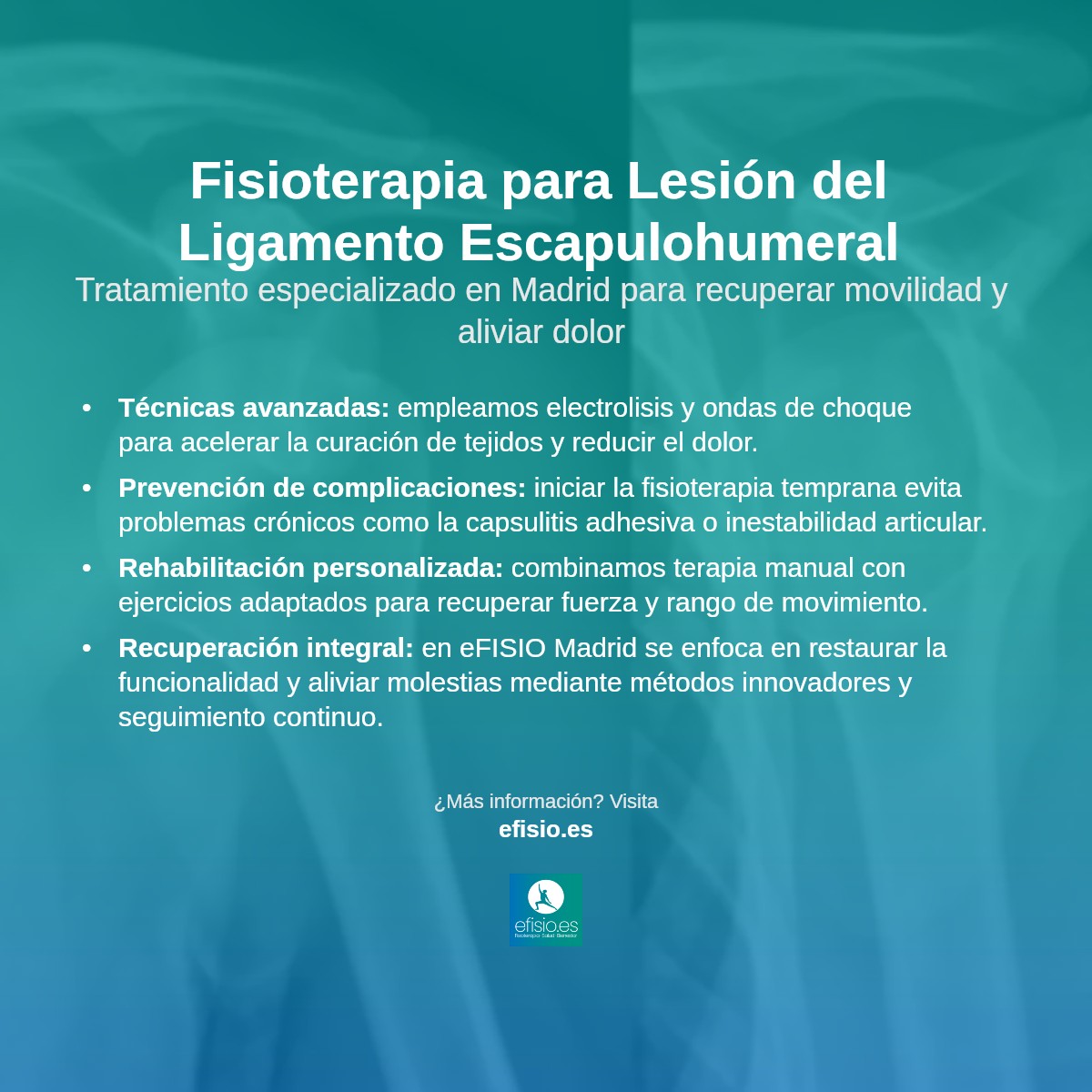 Imagen resumen sobre Lesión del Ligamento Escapulohumeral