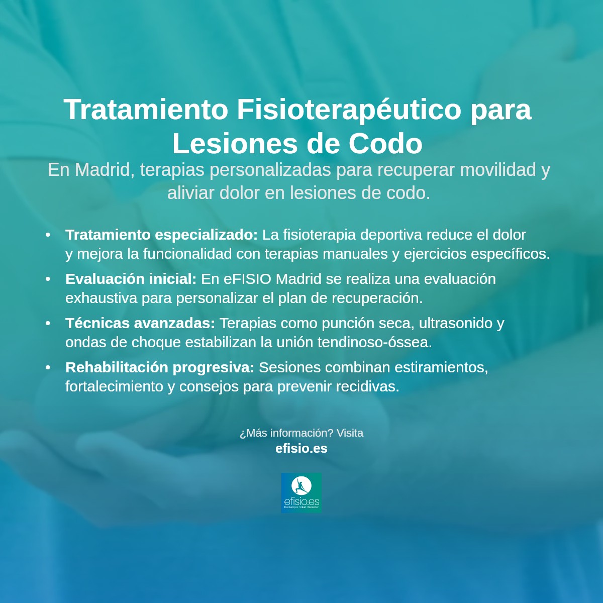 Imagen resumen sobre Lesiones de Codo (p.ej., Epicondilitis)