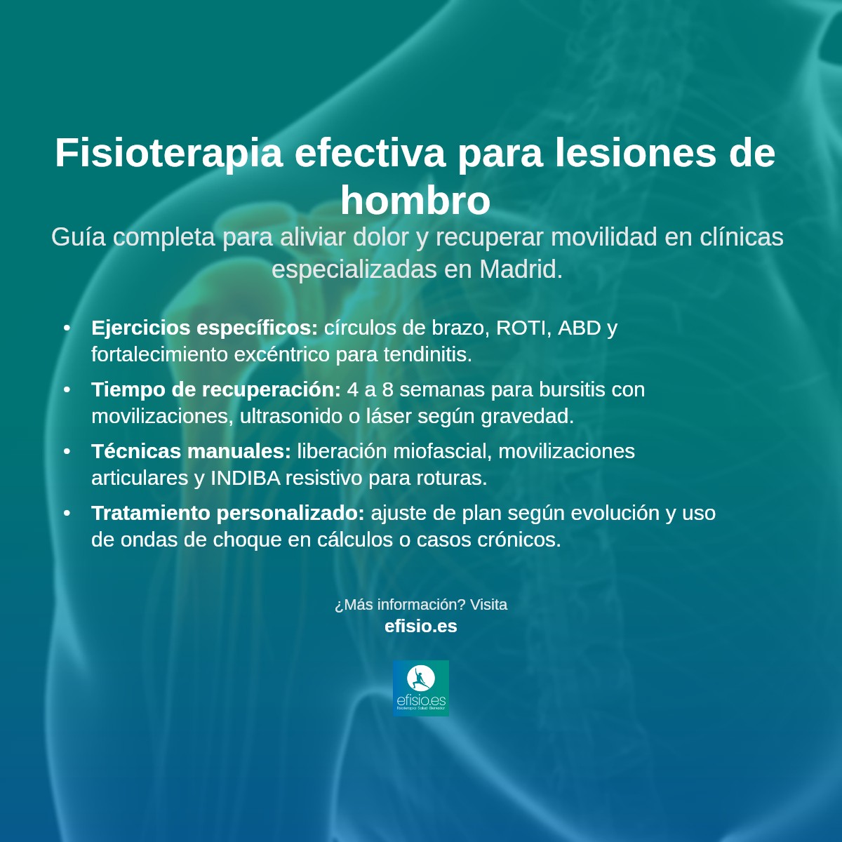 Imagen resumen sobre Lesiones de hombro