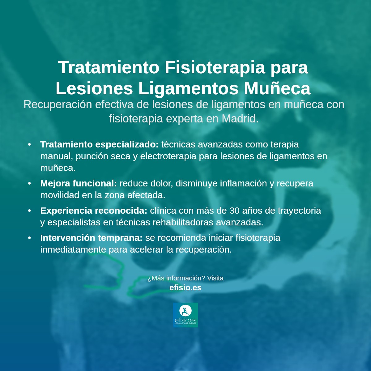 Imagen resumen sobre Lesiones de Ligamentos en Muñeca