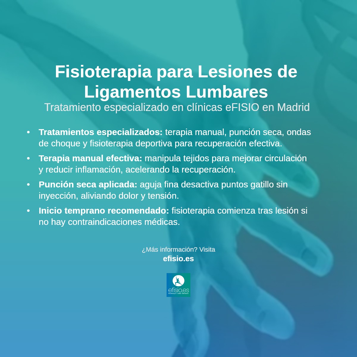 Imagen resumen sobre Lesiones de Ligamentos Lumbares